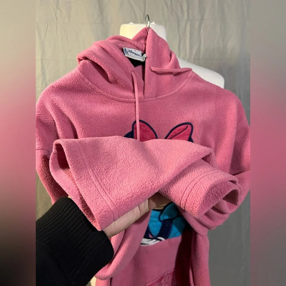 Disneyland Resort Paris Minnie Mouse Pink Pull Over Hoodie/ Sweater size L - Picture 6 of 6